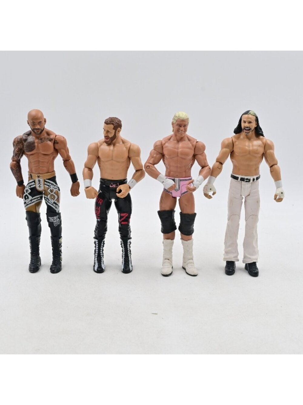 Mattel WWE Figure Lot of 4 Ricochet Sami Zayn Dolph Ziggler Matt Hardy Wrestling